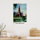Poster Schottland Edinburgh Scott Monument Druck (Küche)