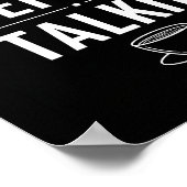 Poster Schwarz-Weiß Lustiger Zitatdruck (Ecke)