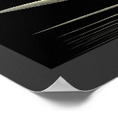 Poster Schwarz-Weiß-Stil Reflexion 2 (Ecke)