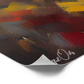 Poster | Schwarzbär | Ölmalerei (Ecke)