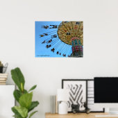 Poster: Schwung auf der Mittelstraße Poster (Heimbüro)