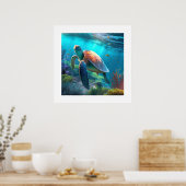 Poster Sea Turtle (Küche)