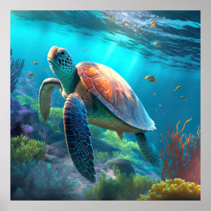 Poster Sea Turtle