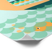 Poster, Segelboot, Kinderzimmer, Bild, Druck Poster (Ecke)