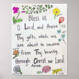 Poster - Segen vor den Mahlzeiten