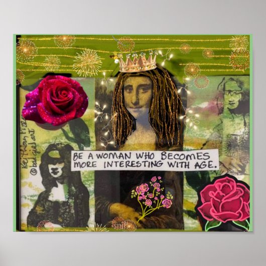 POSTER-Sei die Art von Frau Poster (Vorne)