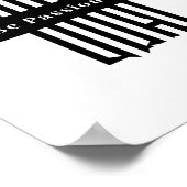 Poster „Sei Leidenschaftlich“ Typografie (Ecke)