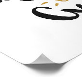 Poster "Sei nicht ängstlich, großartig zu sein" (Ecke)