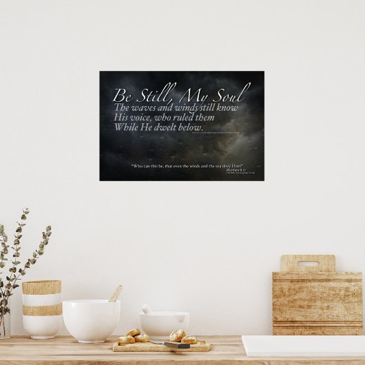 Poster "Sei still mein Soul" (Küche)