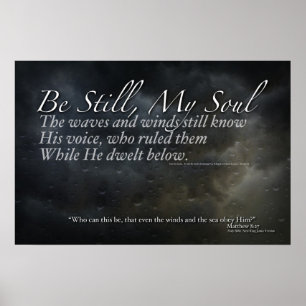 Poster "Sei still mein Soul"