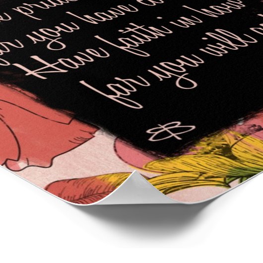 poster- seien Sie stolz darauf, wie weit Sie gekom Poster (Ecke)