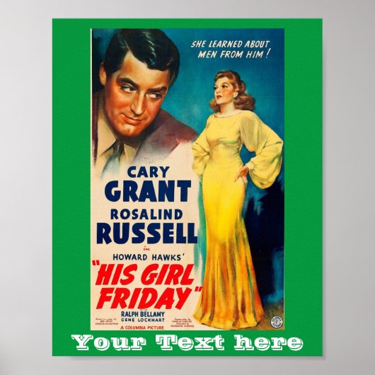 Poster Sein Mädchen ist ein Postillon-Cary Grant R (Vorne)