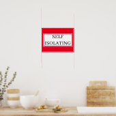 Poster - SELBSTISOLIERUNG (Küche)