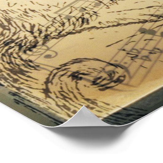 Poster setzt Rumi - Everything is music (Ecke)