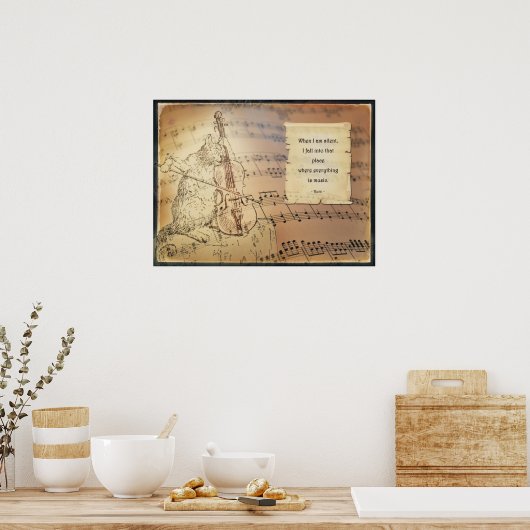 Poster setzt Rumi - Everything is music (Küche)