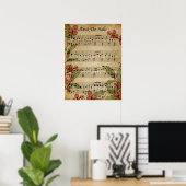 Poster-Sheet Music Art-Deck the Halls Poster (Heimbüro)