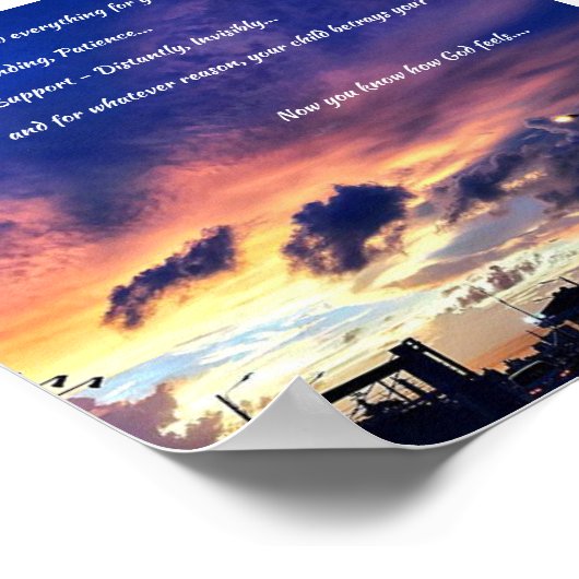 Poster - Sie, Ihr Kind und Gott (Ecke)