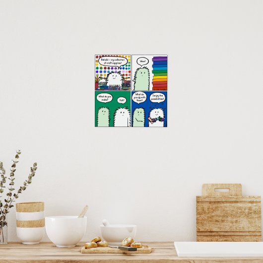 Poster: Siehe — Meine Sammlung von Handwerksmateri Poster (Küche)