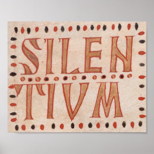 Poster Silentium medieval (Vorne)