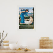 POSTER: SIR EDWARD BURNE-JONES : CUPID + PSYCHE POSTER (Küche)