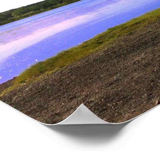 Poster - Sitzen im Schatten eines Baumes mit Zitat (Ecke)