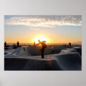 Poster Skateboard Park Sunset Skateboard Cali (Vorne)