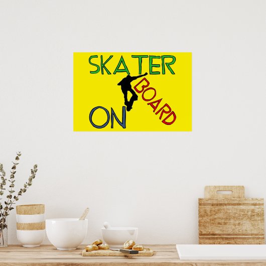 Poster - Skater an Bord (Küche)