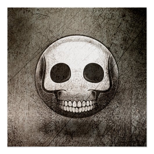 Poster Skullmoji Vintage (Vorderseite)