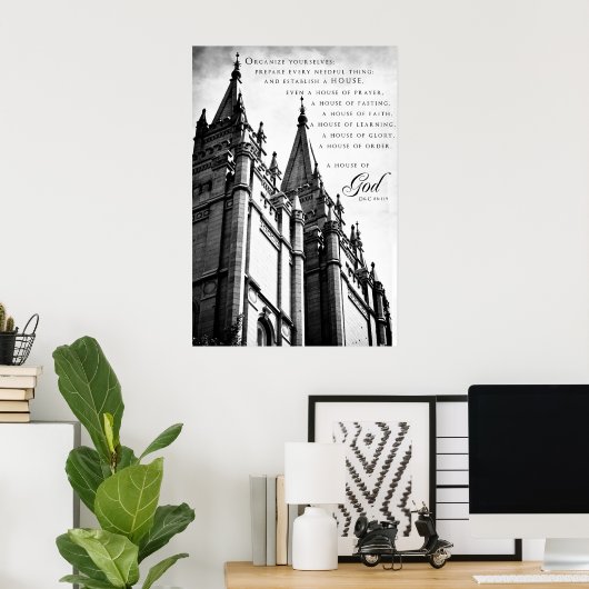 Poster-SLC LDS Temple 3 Poster (Heimbüro)