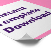 Poster Sofortdownload-Vorlage (Ecke)