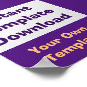 Poster Sofortdownload-Vorlage (Ecke)