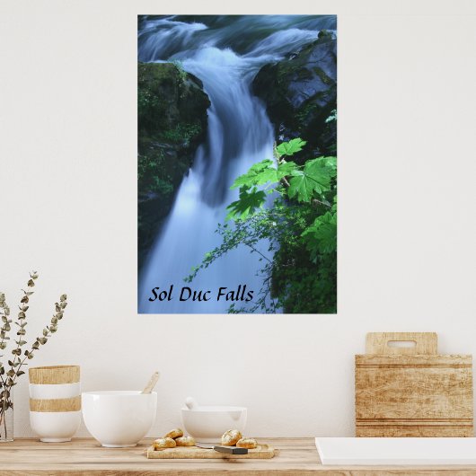 Poster: Sol Duc Falls Poster (Küche)