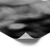 Poster Sonnenblume auf dem Feld BW (Ecke)