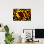 Poster Sonnenblume Eleganz (Heimbüro)