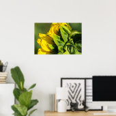 Poster - Sonnenblumen-Rückansicht (Heimbüro)
