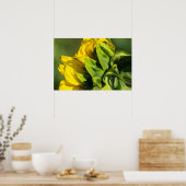 Poster - Sonnenblumen-Rückansicht (Küche)