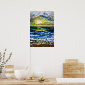 Poster - Sonnenuntergang am Meer (Küche)