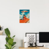 Poster Space Cafe SciFi Poster Flugauto Druck Wa (Heimbüro)