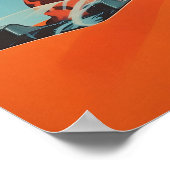 Poster Space Cafe SciFi Poster Flying Car Print Wa (Ecke)