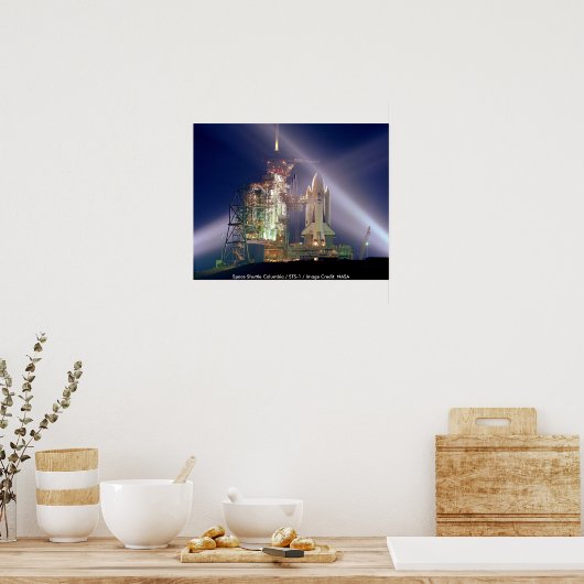 Poster / Space Shuttle Columbia / STS-1 (Küche)