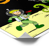 Poster "SPACE TRAVEL" Herbstsee (Ecke)