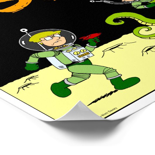 Poster "SPACE TRAVEL" Herbstsee (Ecke)