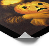 Poster Spaß Renaissance Mona Lisa Halloween Hexe (Ecke)