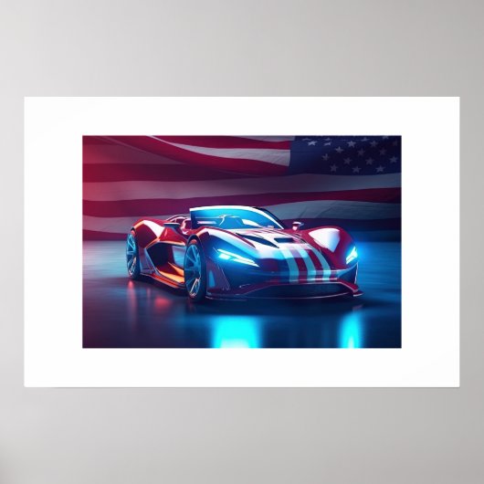Poster-Sportwagen Poster (Vorne)