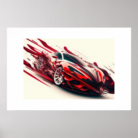 Poster-Sportwagen Poster (Vorne)