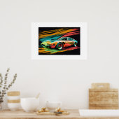Poster-Sportwagen Poster (Küche)