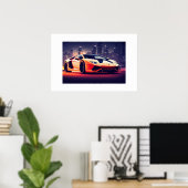 Poster-Sportwagen Poster (Heimbüro)