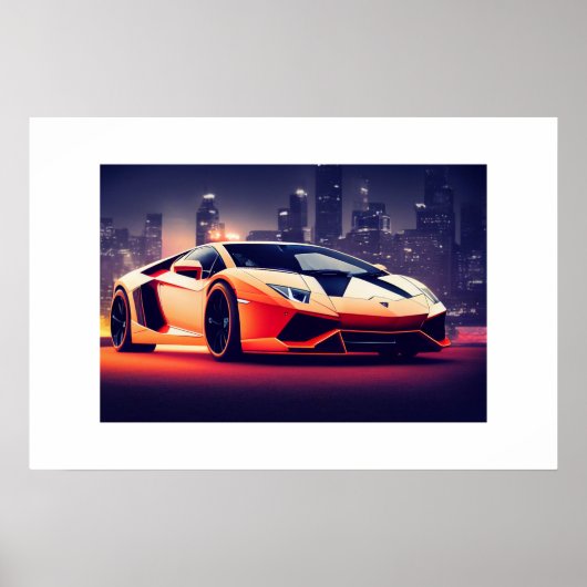 Poster-Sportwagen Poster (Vorne)