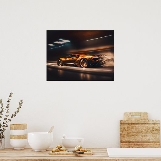 Poster-Sportwagen Poster (Küche)