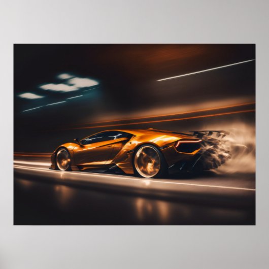 Poster-Sportwagen Poster (Vorne)